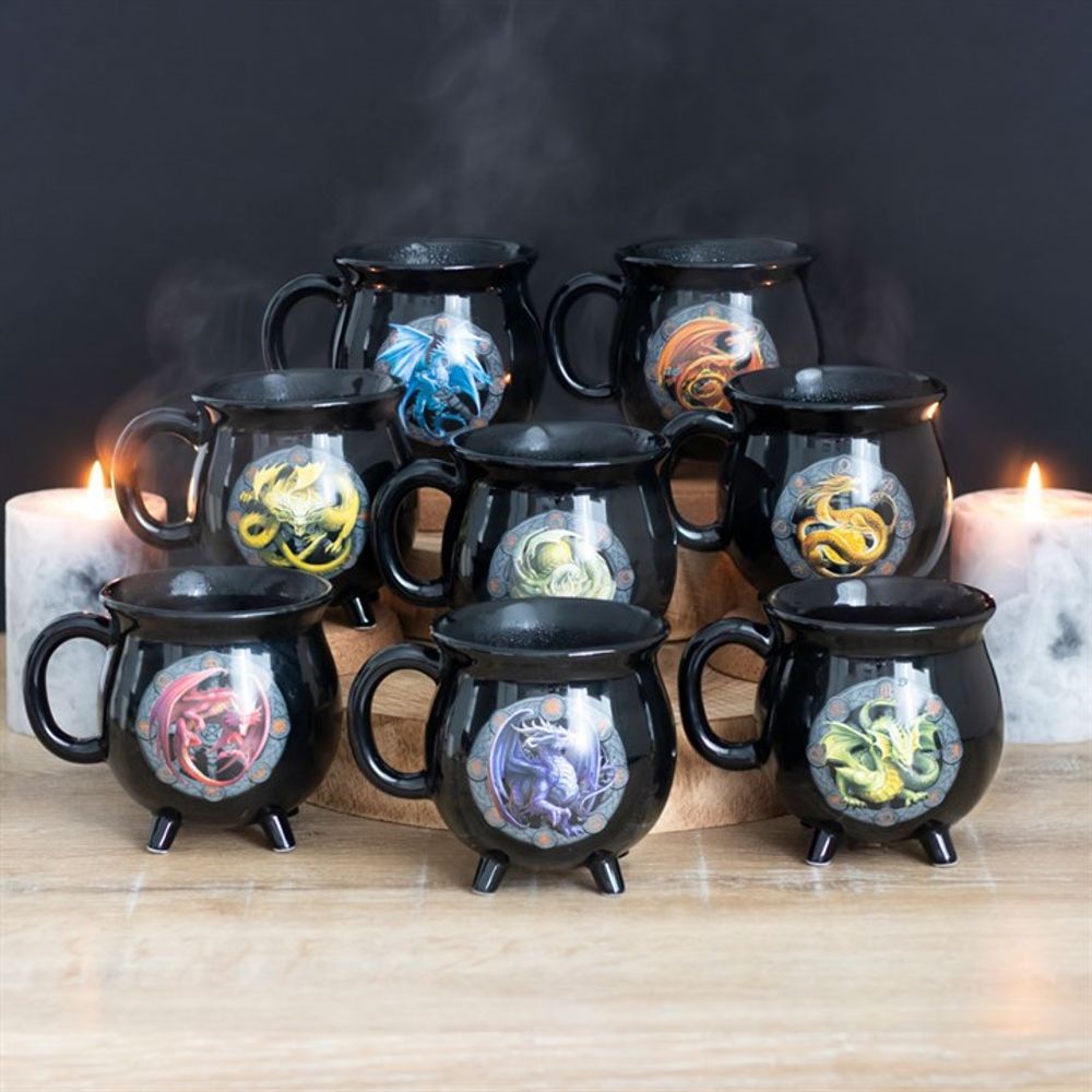 Beltane Colour Changing Cauldron Mug by Anne Stokes