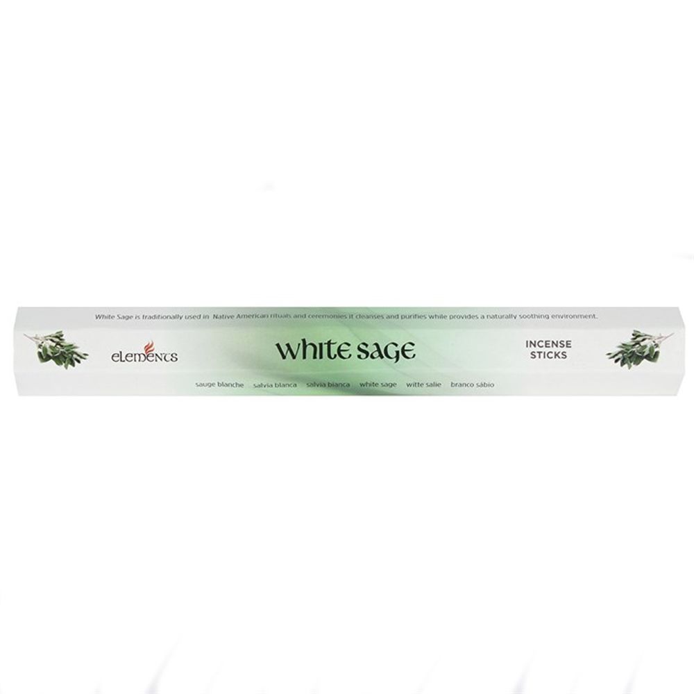 Set of 6 Packets of Elements White Sage Incense Sticks